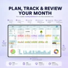 Monthly Habit Tracking Dashboard Ultimate Habit Tracker monthly dashboard preview