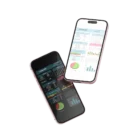 Comparison of light and dark mode habit tracker on two smartphones.