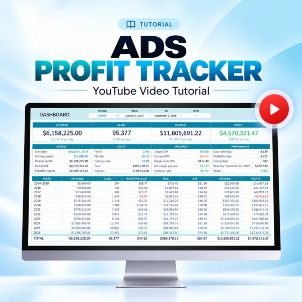 Ads Profit Tracker tutorial